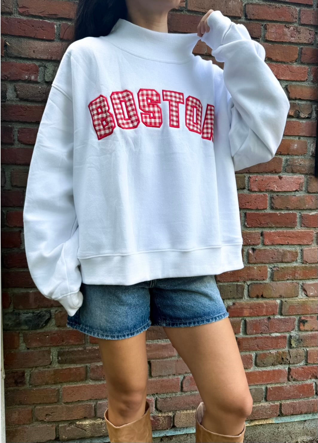 The Boston Mockneck- White