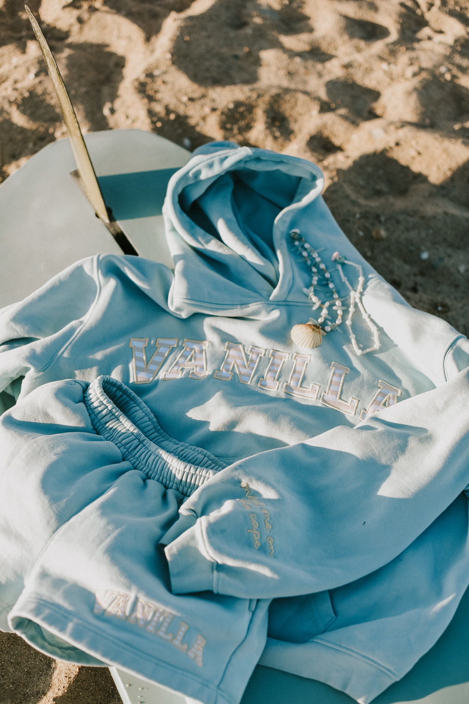 The Vanilla Hoodie- Blue Crush