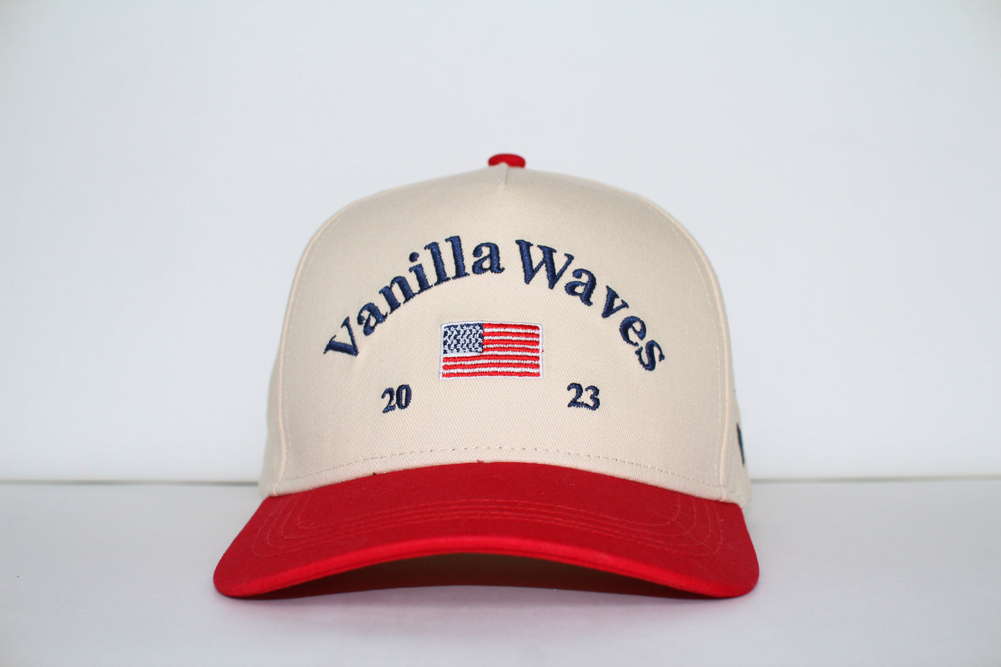 Vanilla Waves Classic Trucker Hat- Red