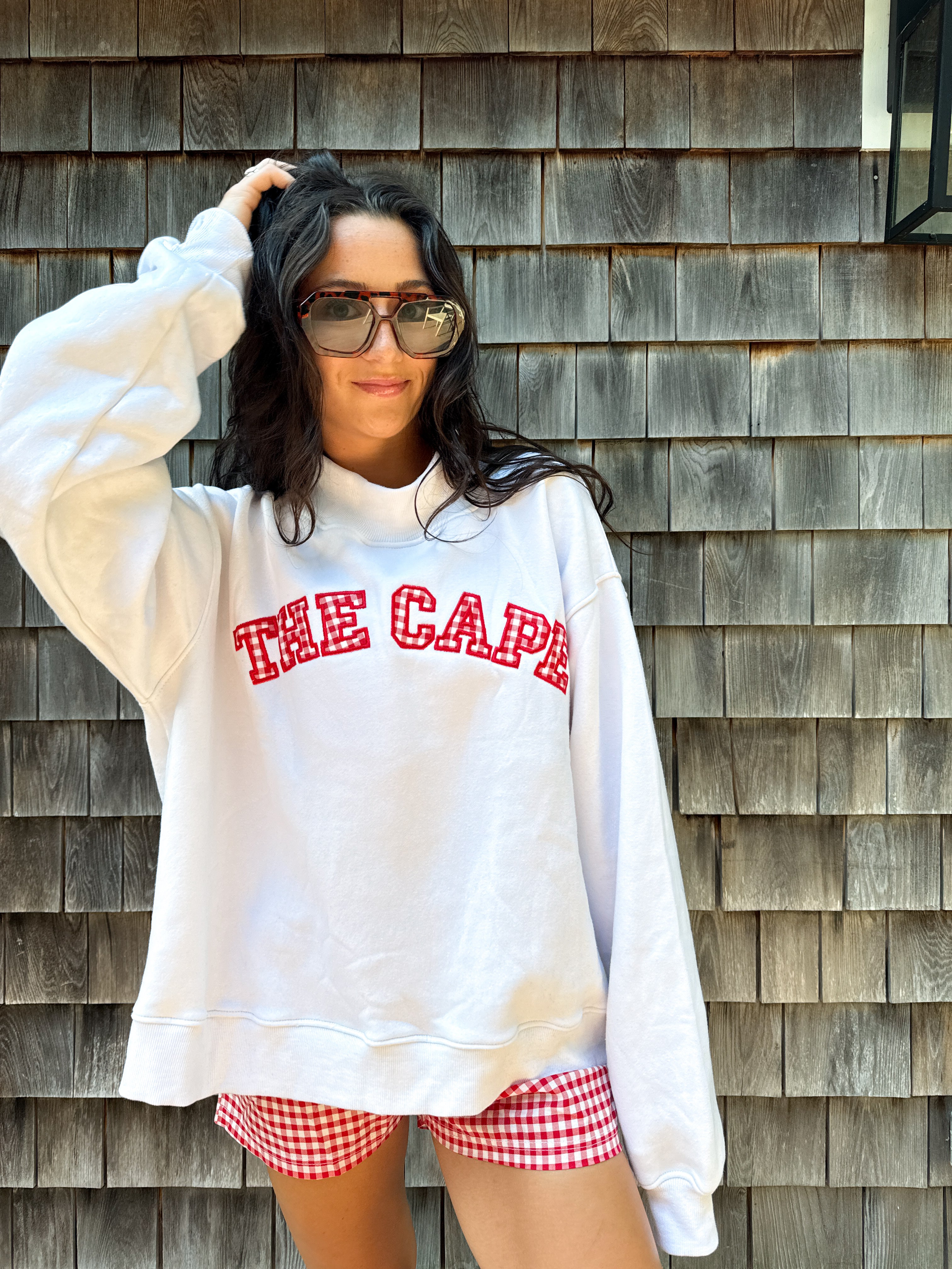 The Cape Mockneck- White