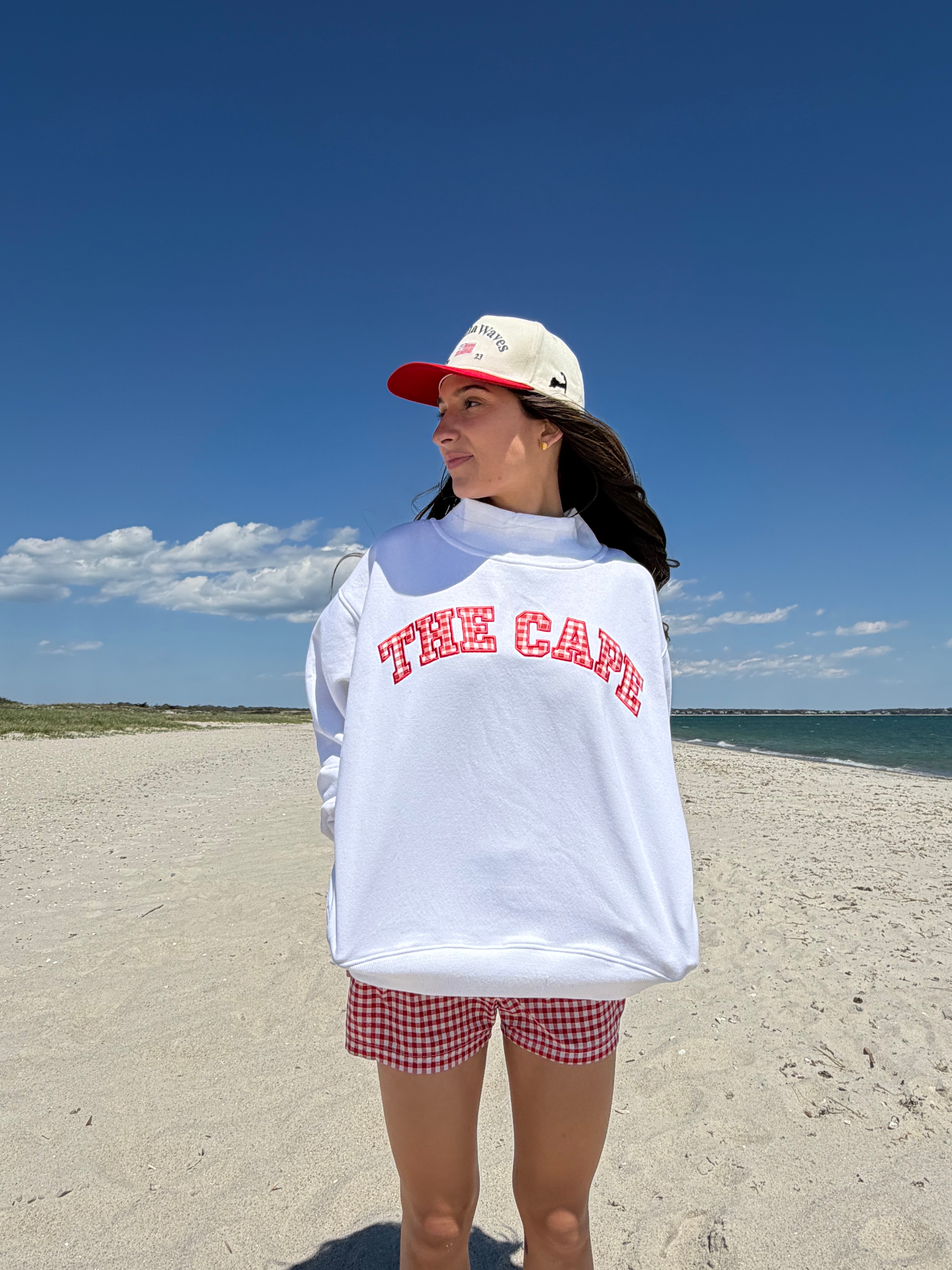 The Cape Mockneck- White