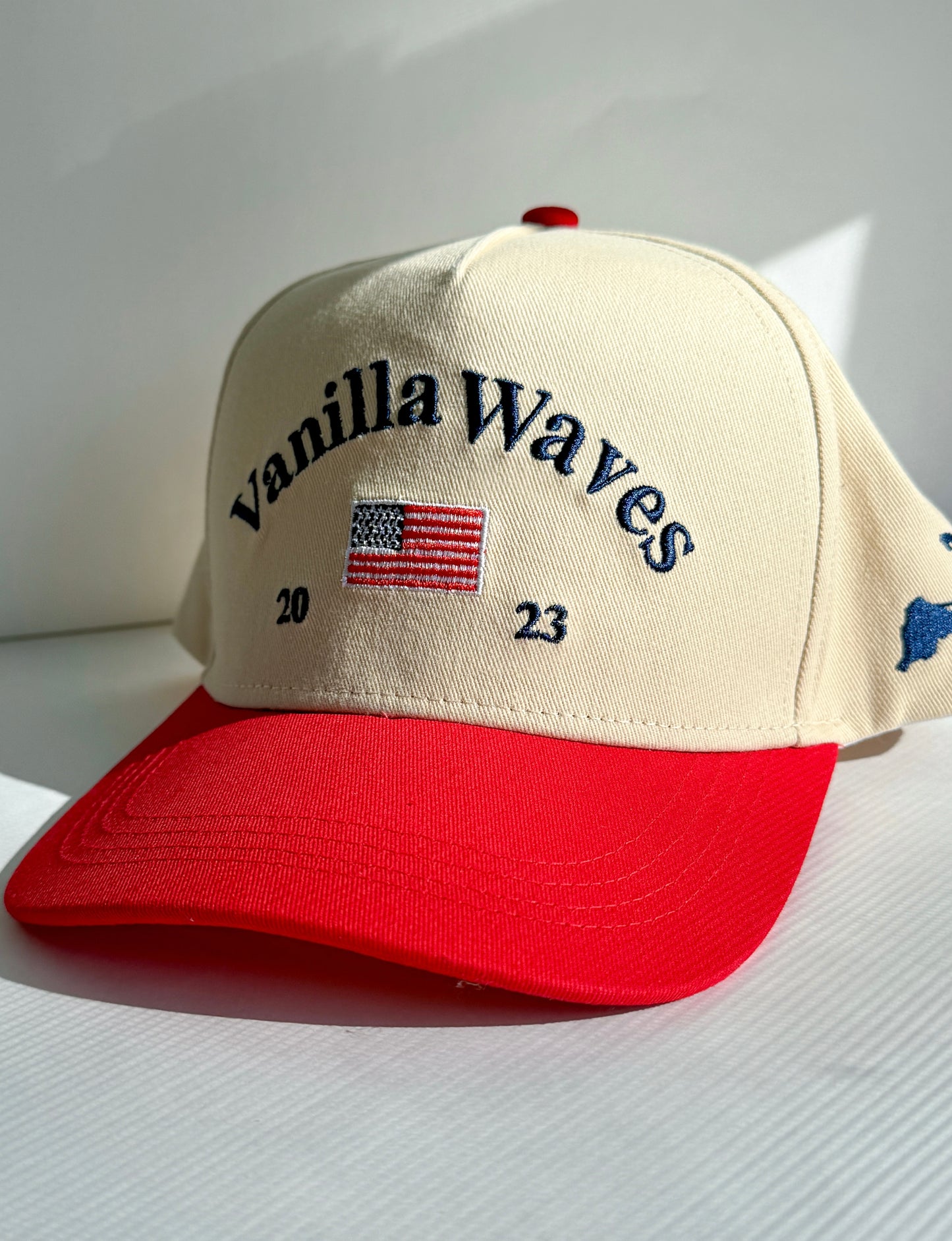 Vanilla Waves Classic Trucker Hat- Red