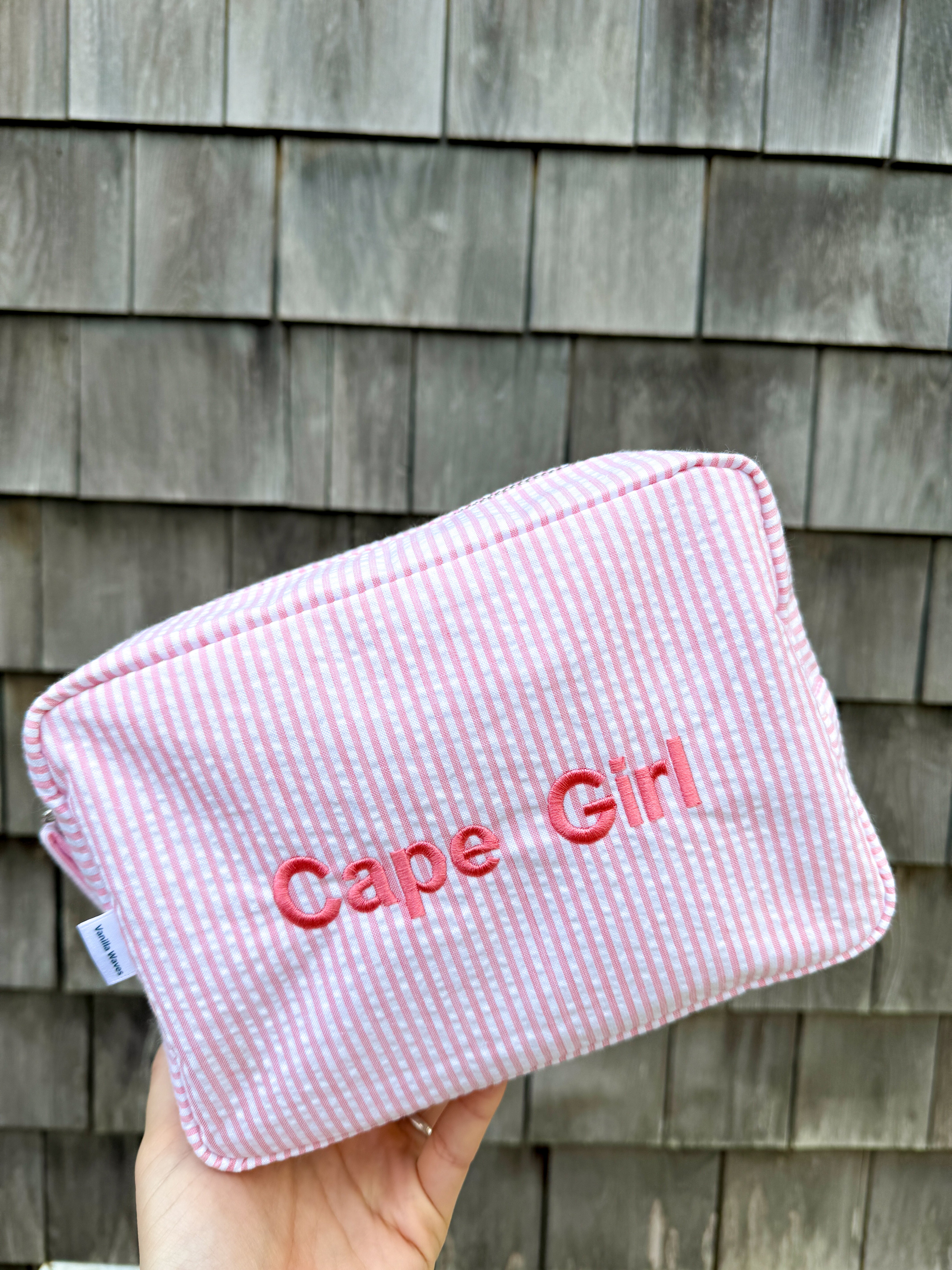 The 'Cape Girl' Make-Up Bag- Coastal Blue