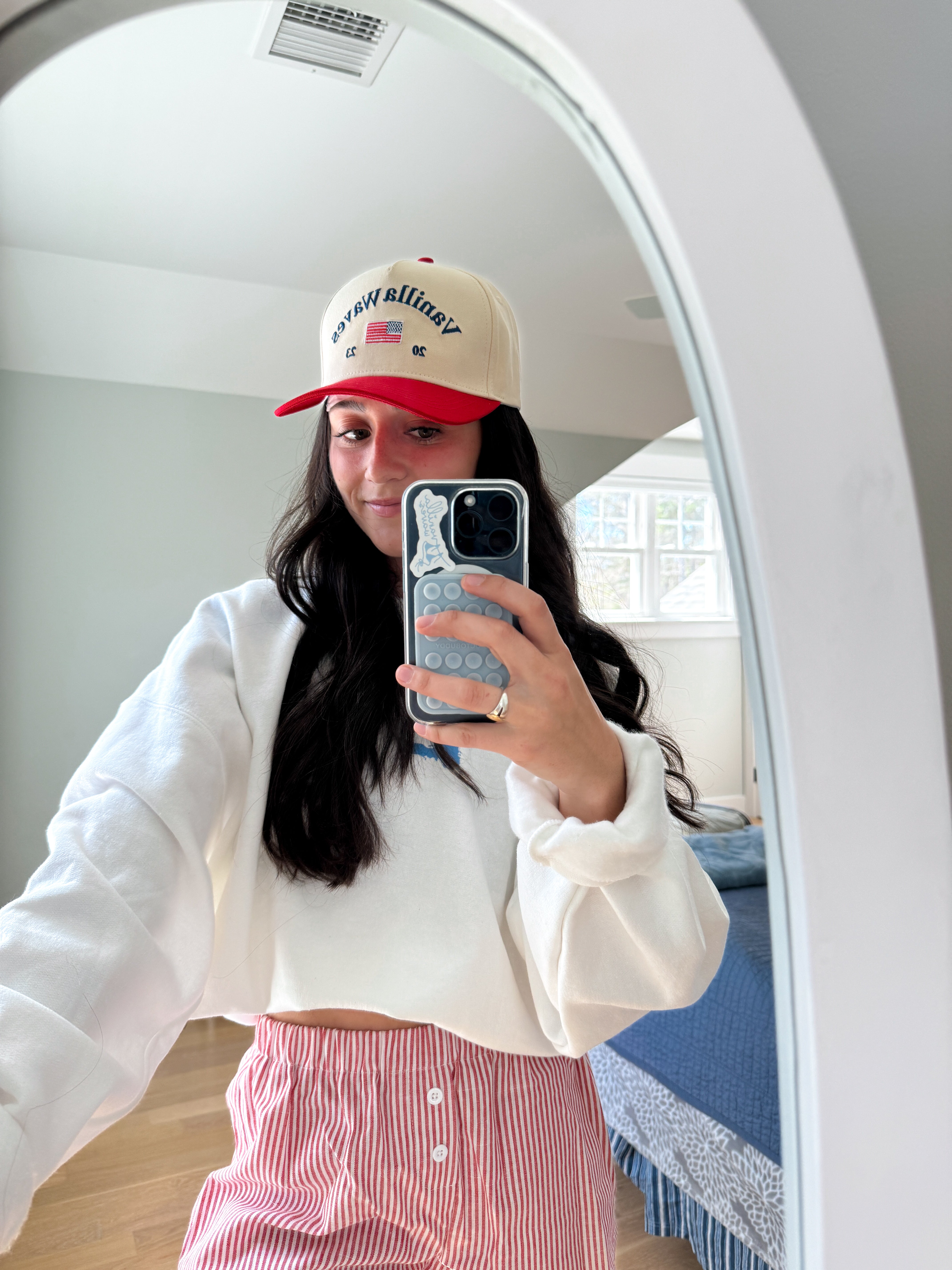 Red and White Striped Boxer Shorts