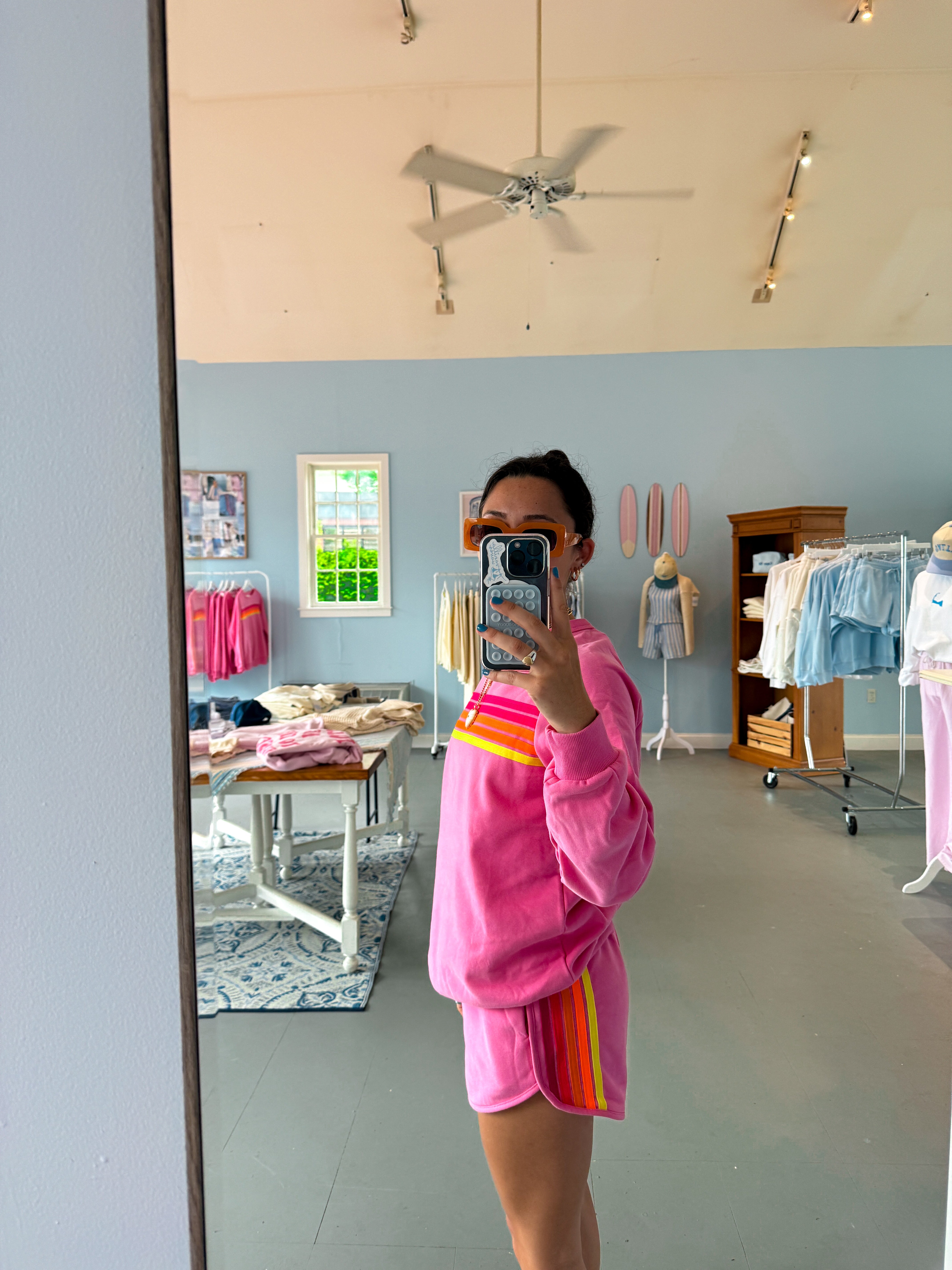 Colorblock Stripe Set- Pink