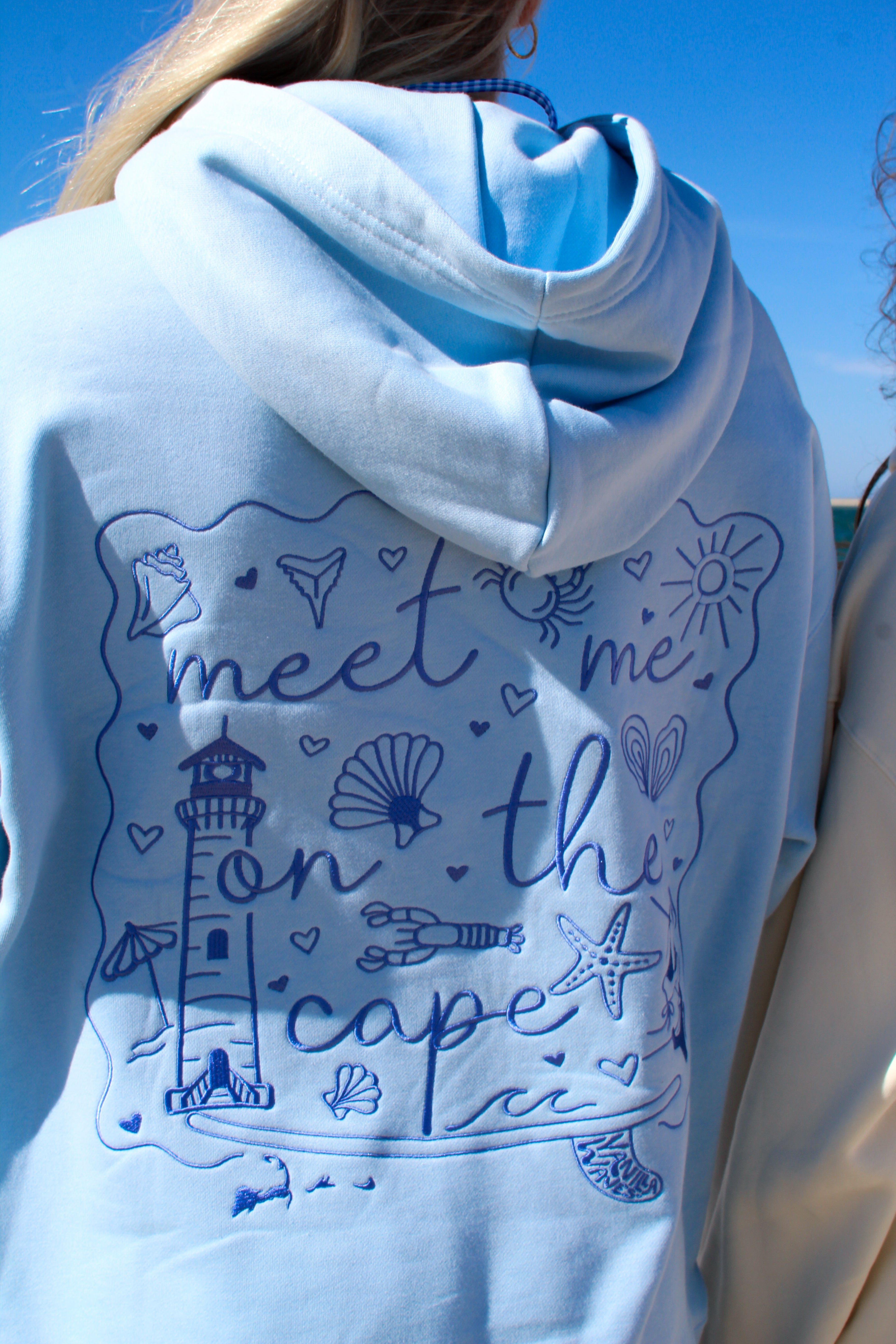 The Cape Hoodie: Hydrangea Blue 🌊 – Vanilla Waves Lifestyle Store