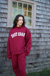 East Coast Vanilla Waves Sweatpants- Cape Cranberry
